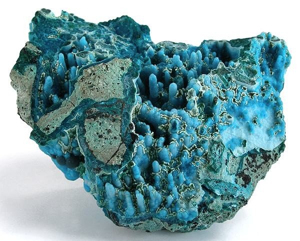 Blue-green botryoidal chrysocolla