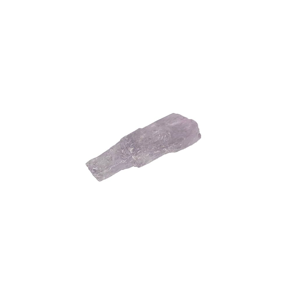 Raw pale pink kunzite crystal specimen, lithium-rich spodumene